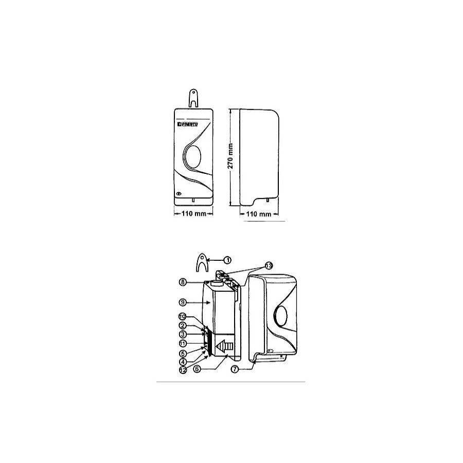 Accesorios De Ba O PrestoEquip | Dispensador Jab N Electr Nico Autom Tico Con Sensor Sin Contacto Prestosan Prestoequip 70630