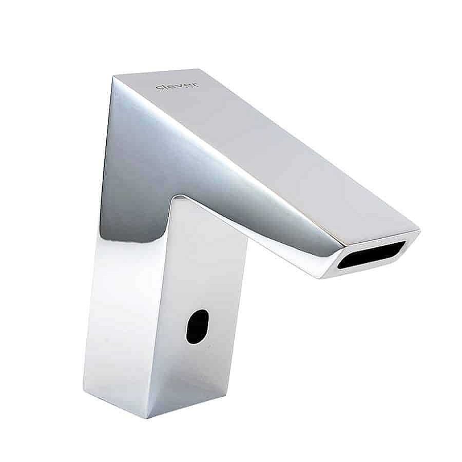 Grifer A De Ba O Clever | Grifo De Lavabo Electr Nico 90Mm Platinum Grifer A Clever 60739