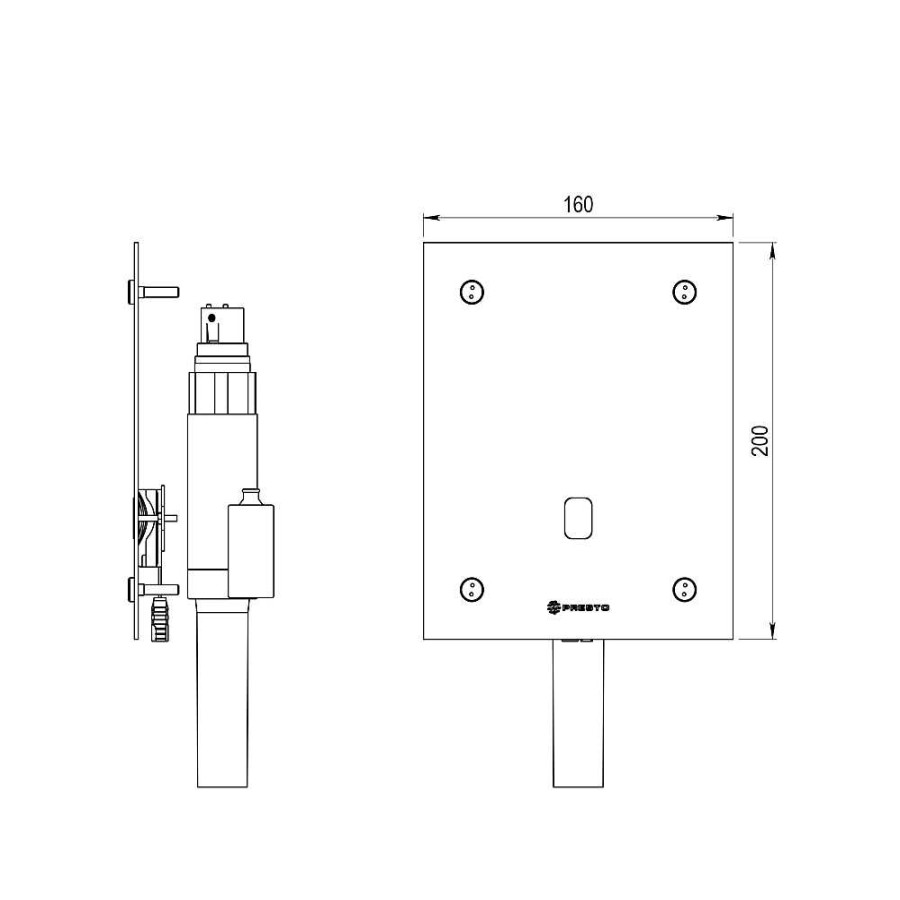 Grifer A De Ba O Presto Iberica | Fluxor Inodoro Por Sensor Accionamiento Mediante Sensor. Presto Domo Sensia I Sin Pulsador Mec Nico 79710 Presto Iberica