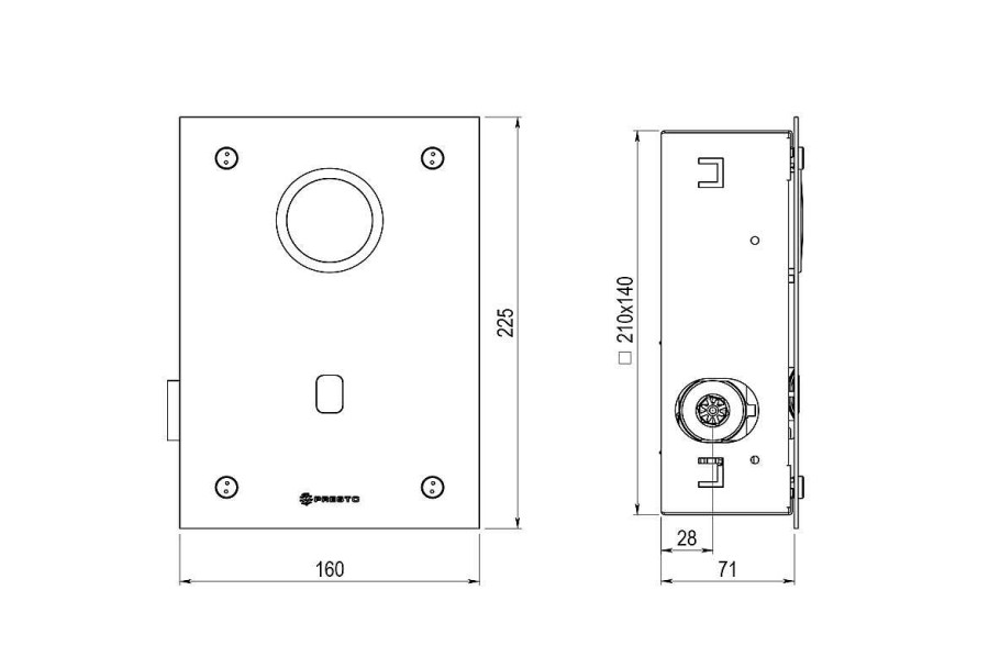 Grifer A De Ba O Presto Iberica | Fluxor Inodoro Por Sensor Accionamiento Mediante Sensor. Presto Domo Sensia I 79721 Presto Iberica