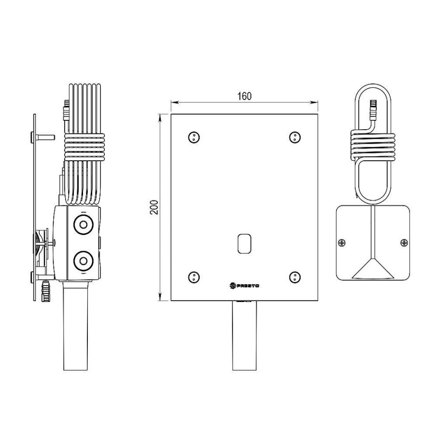 Grifer A De Ba O Presto Iberica | Fluxor Inodoro Por Sensor Accionamiento Mediante Sensor. Presto Domo Sensia I Sin Pulsador Mec Nico 79711 Presto Iberica