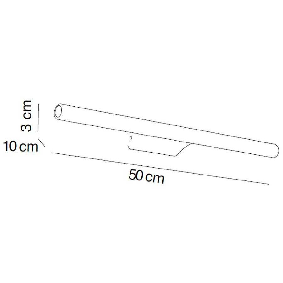 Iluminaci N Manillons Torrent | Aplique De Luz Led Redondo 50 Cm A Pared 7666 Manillons Torrent M049.07666002