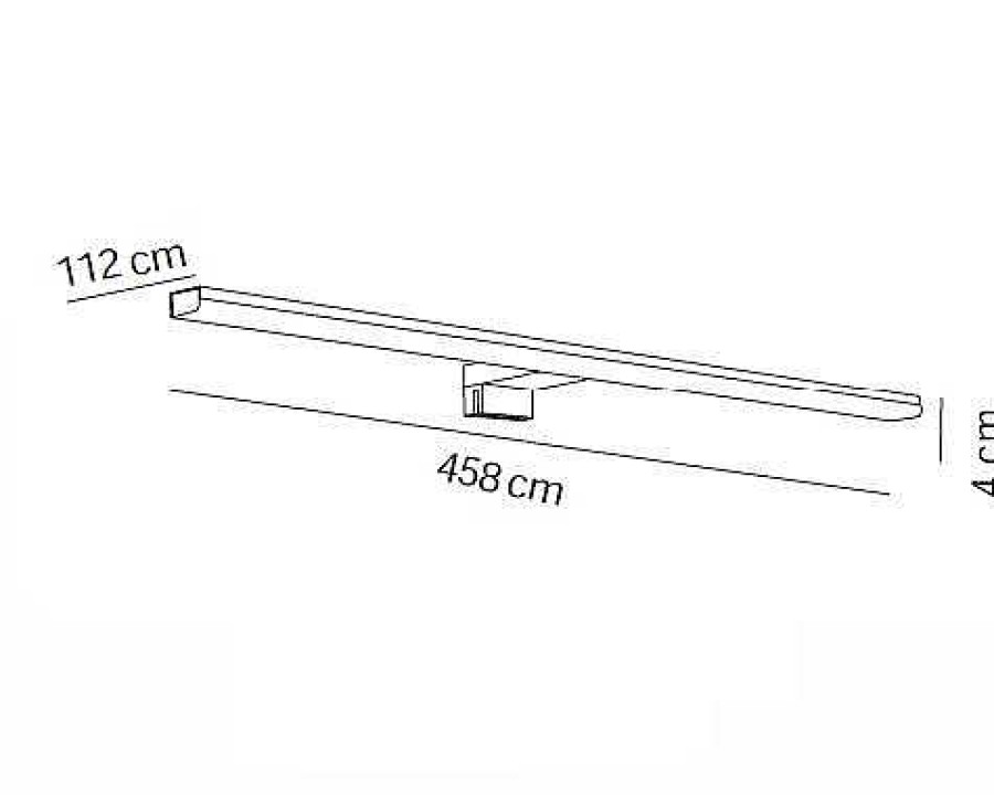 Iluminaci N Manillons Torrent | Aplique Led 458 Mm Rect. Negro Mate Modelo Apliques 7660081 Manillons Torrent