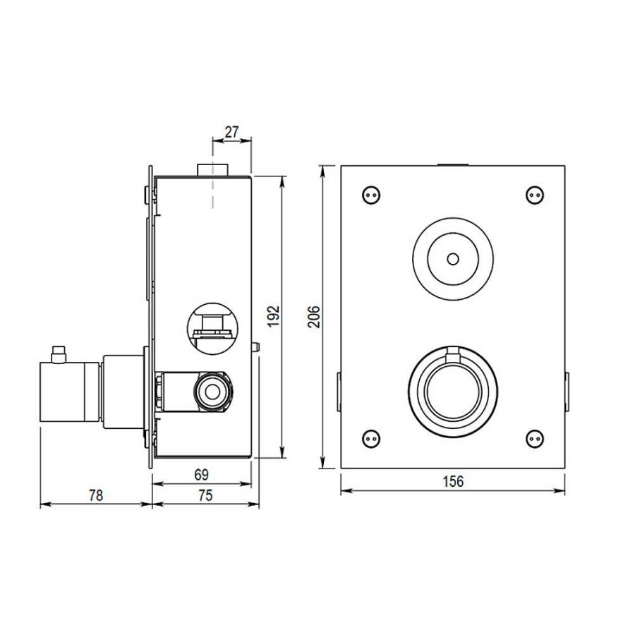 Grifer A De Ba O Presto Iberica | Grifo Temporizado Ducha Mezclador Touch Accionamiento Mediante Sensor T Ctil. Presto Domo Touch Dt 79451 Presto Iberica