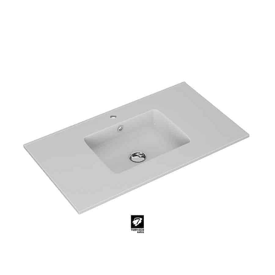 Encimeras Torvisco Group | Lavabo F46 Rectangular Centrado Torvisco Group Extrafino