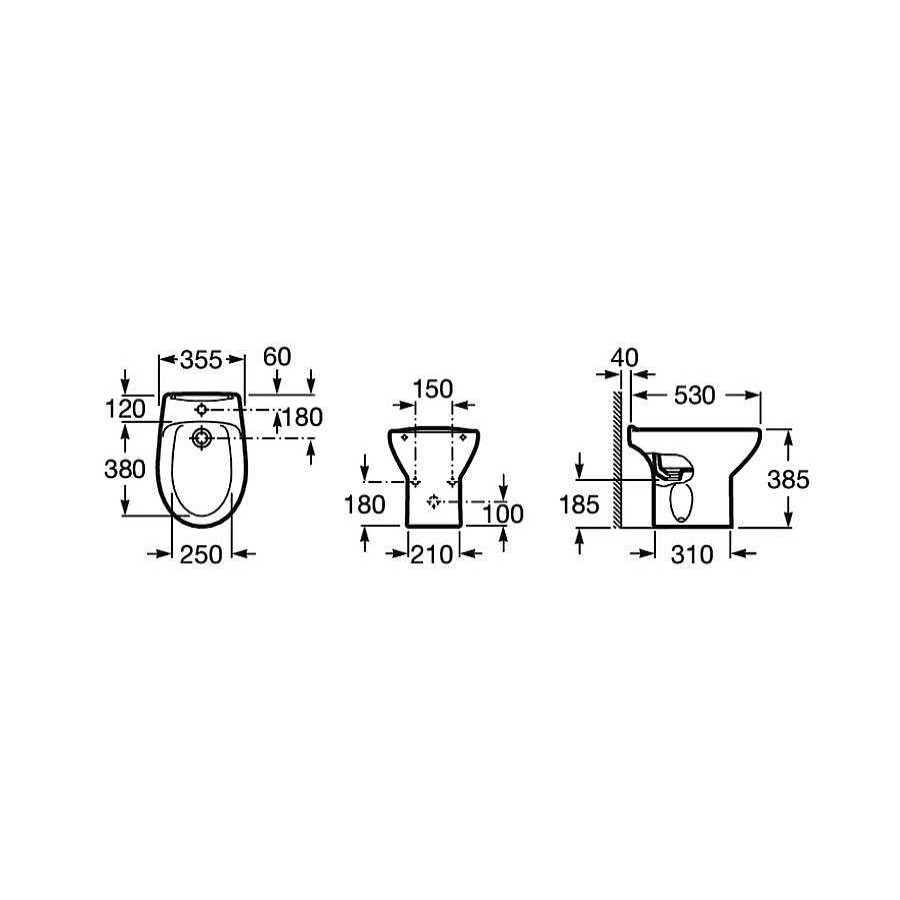 Bidet Roca | Bide De Porcelana Roca Victoria