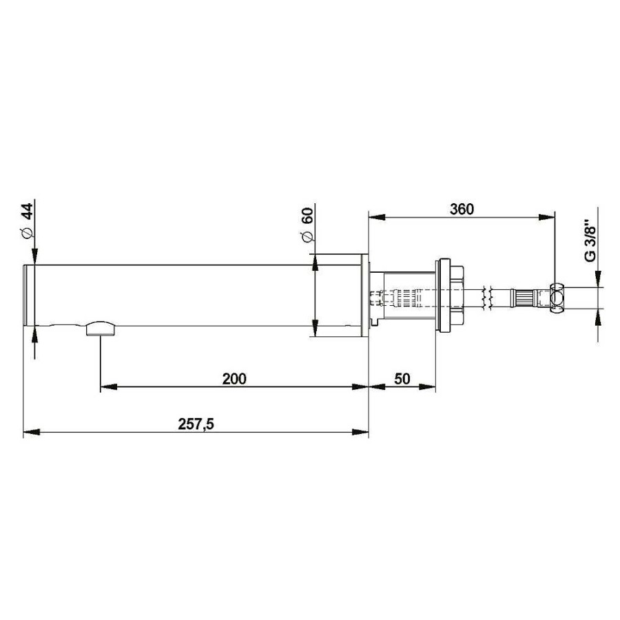 Grifer A De Ba O Presto Iberica | Grifo Temporizado Lavabo Un Agua Mural Por Sensor Accionamiento Mediante Sensor. Presto Linea Tc L 57118 Presto Iberica