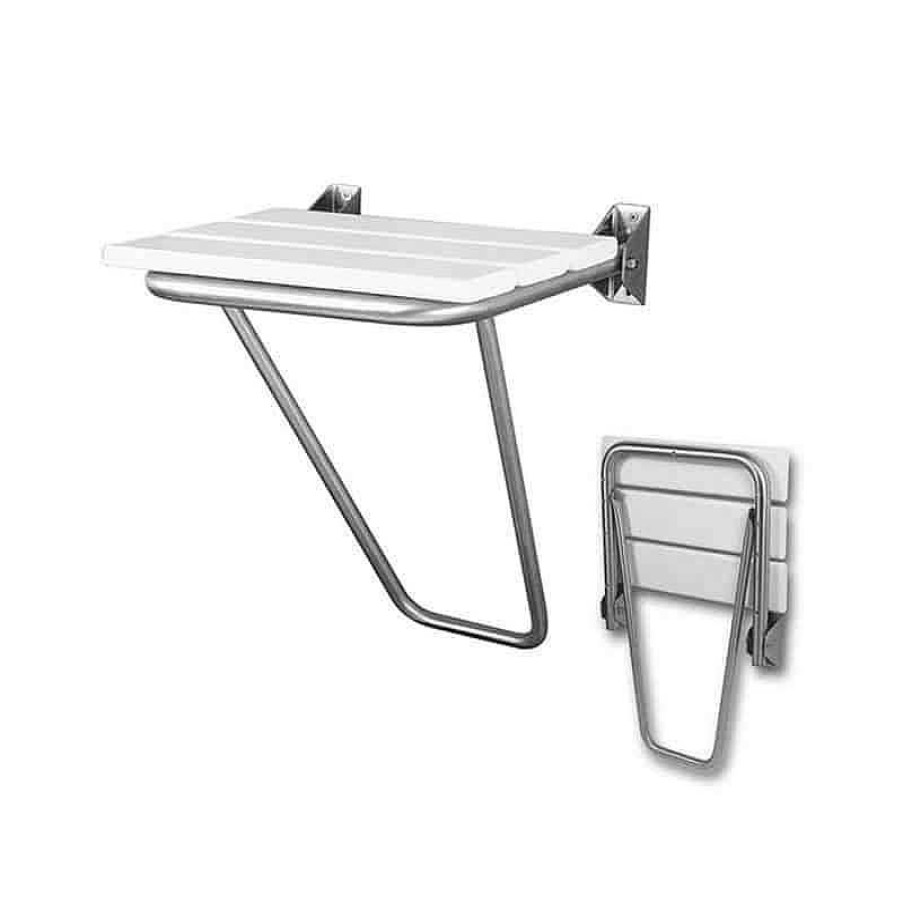 Accesibilidad PrestoEquip | Asiento De Ducha Inox Blanco Prestobar Inox 210 Prestoequip 68215