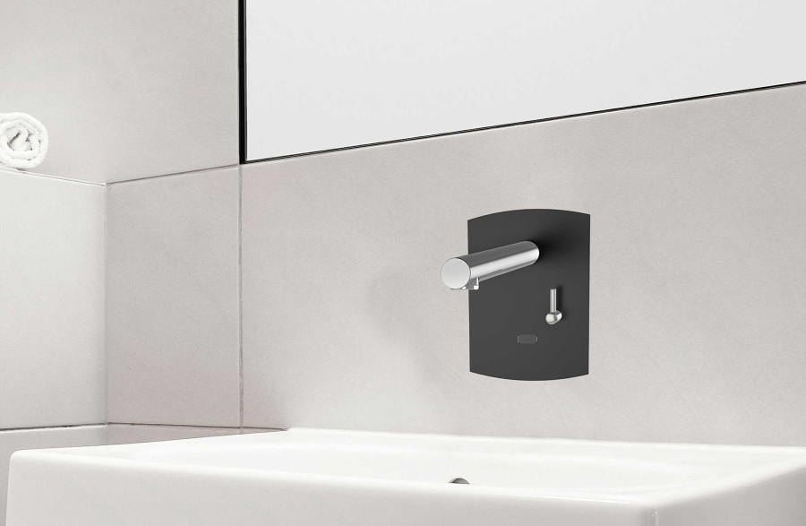 Grifer A De Ba O Presto Iberica | Grifo Temporizado Lavabo Mezclador Mural Por Sensor Accionamiento Mediante Sensor. Presto Domo Sensia Pm 79255 Presto Iberica