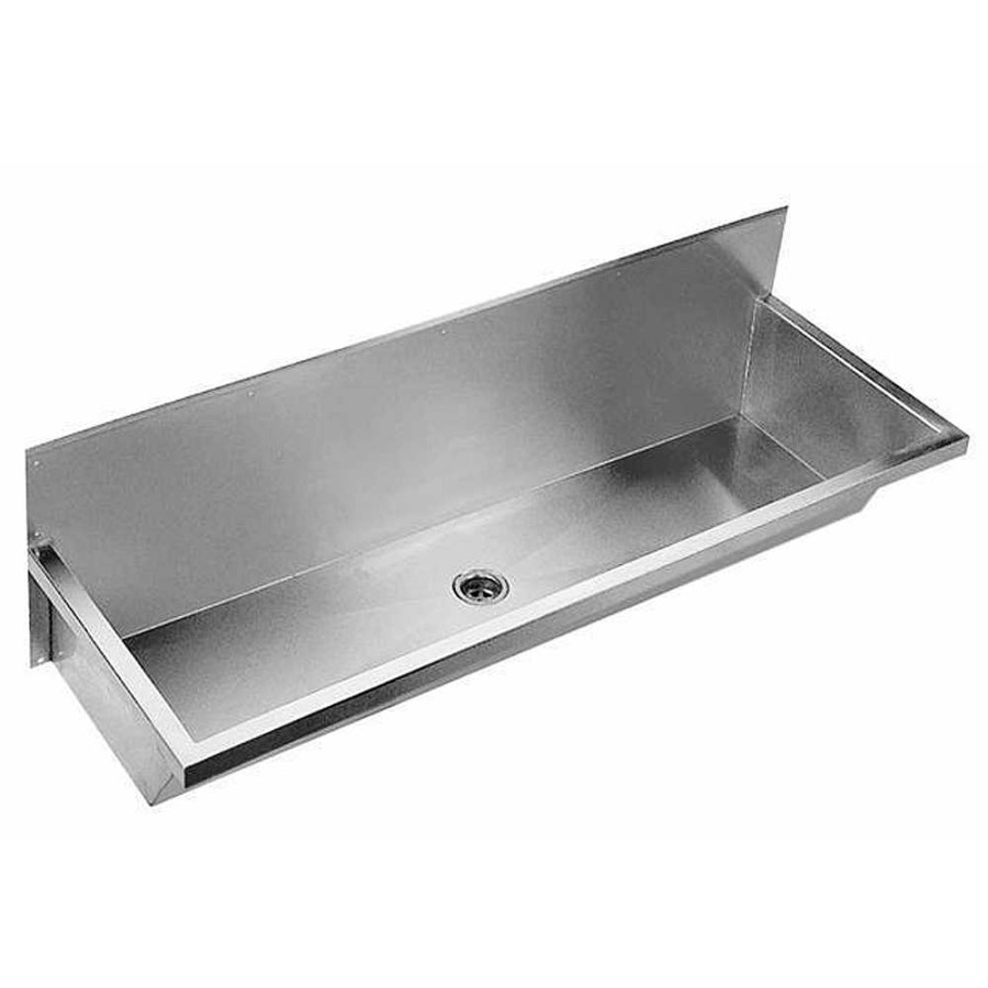 Sanitarios Acero Inox PrestoEquip | Lavabo Industrial Prestosan Inox Multiple 1800 Mm Sin Repisa Prestoequip 88886