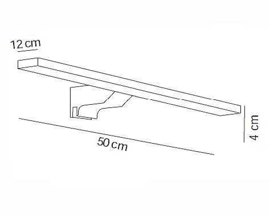 Iluminaci N Manillons Torrent | Aplique Led 500Mm Cuadrado Cromo Modelo Apliques 7648002 Manillons Torrent