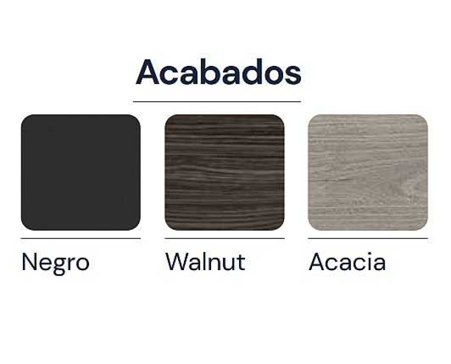 Encimeras Baños 10 | Encimera Tapa De Madera Para Mueble O Suspendida 1 Cm De Grosor Negro, Walnut O Acacia Leo Peak Ba Os 10