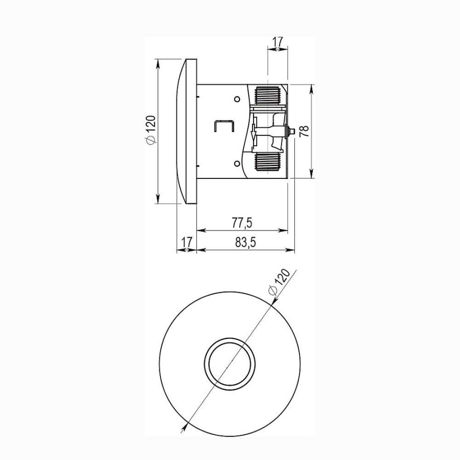 Grifer A De Ba O Presto Iberica | Grifo Temporizado Urinario Touch Accionamiento Mediante Sensor T Ctil. Presto Domo Touch Ue 79651 Presto Iberica