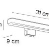 Iluminaci N Manillons Torrent | Aplique Led 310 Mm Rect. Modelo Apliques 7662002 Manillons Torrent