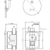 Grifer A De Ba O Nofer | Fluxor Inodoro Electr Nico Con Opcion Manual, Instalaci N Empotrada 07292.B Nofer