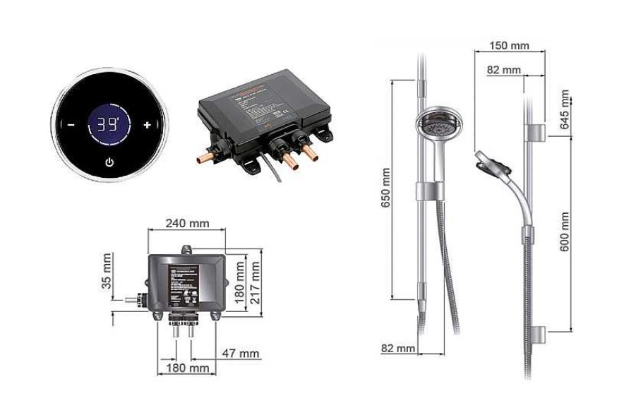 Grifer A De Ba O Presto Iberica | Grifo Temporizado Ducha Mezclador Touch Accionamiento Mediante Sensor T Ctil. Presto Mira Lux Mural 80662 Presto Iberica