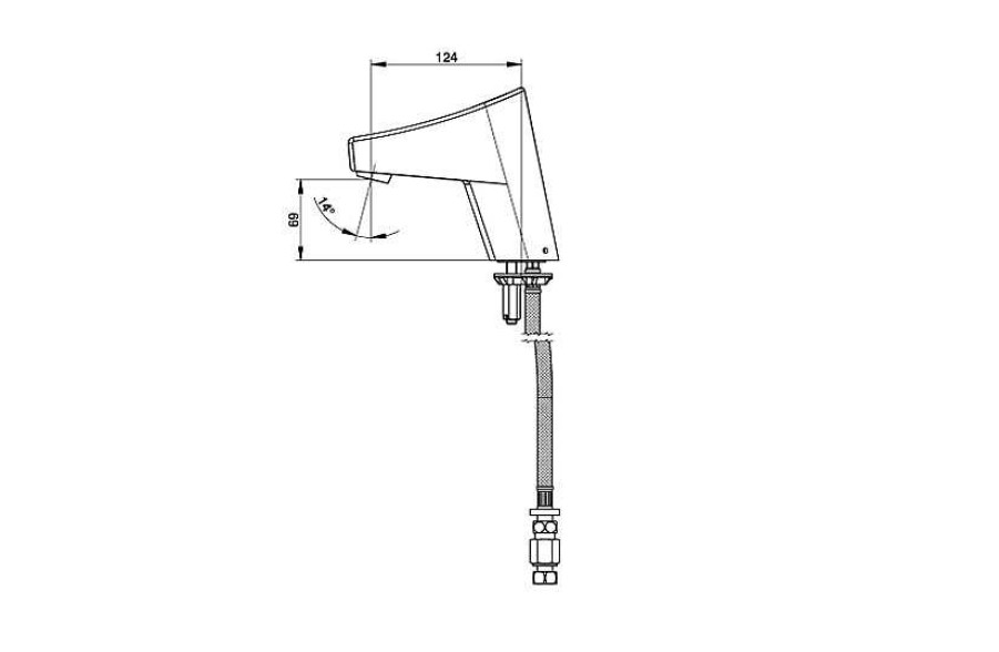 Grifer A De Ba O Presto Iberica | Grifo Electr Nico Lavabo Un Agua Touch Accionamiento Mediante Sensor T Ctil. Presto New Touch L 56635 Presto Iberica