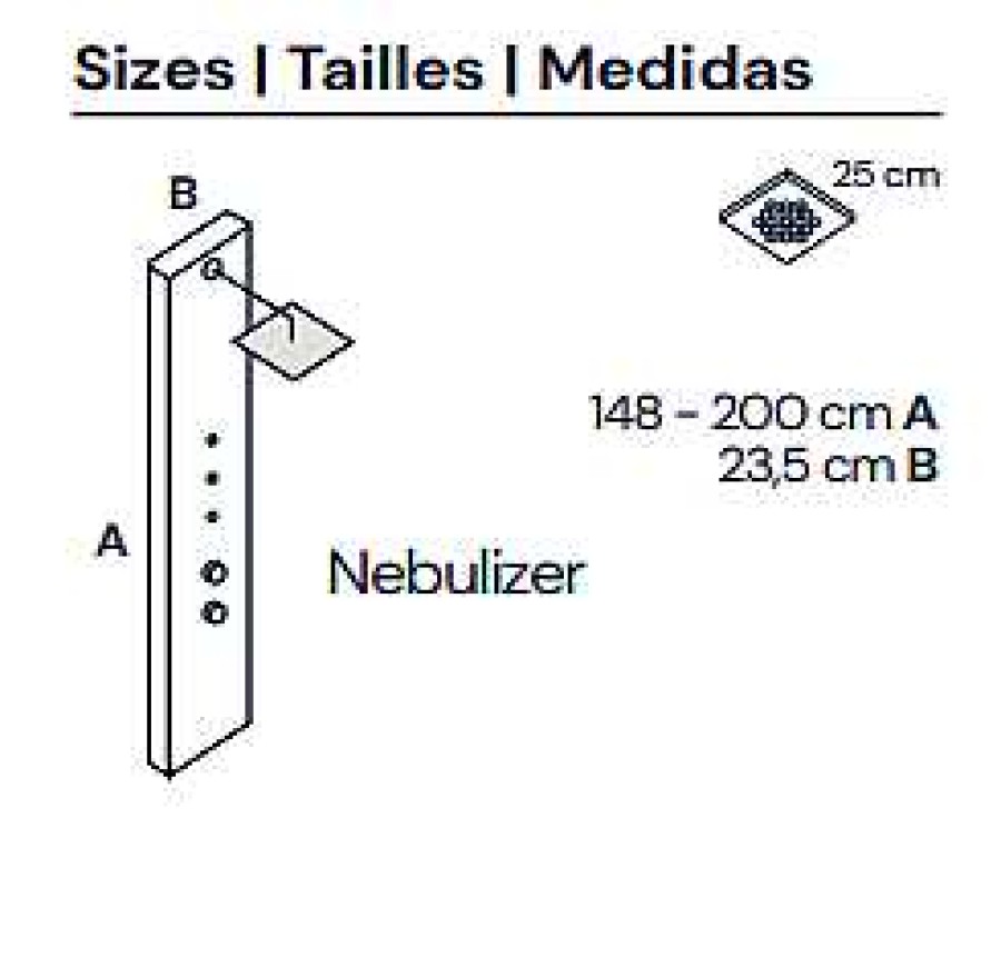 Columnas De Ducha Baños 10 | Columna De Ducha De Resina Term Statica Con Textura Smooth Natros Smooth Ba Os10