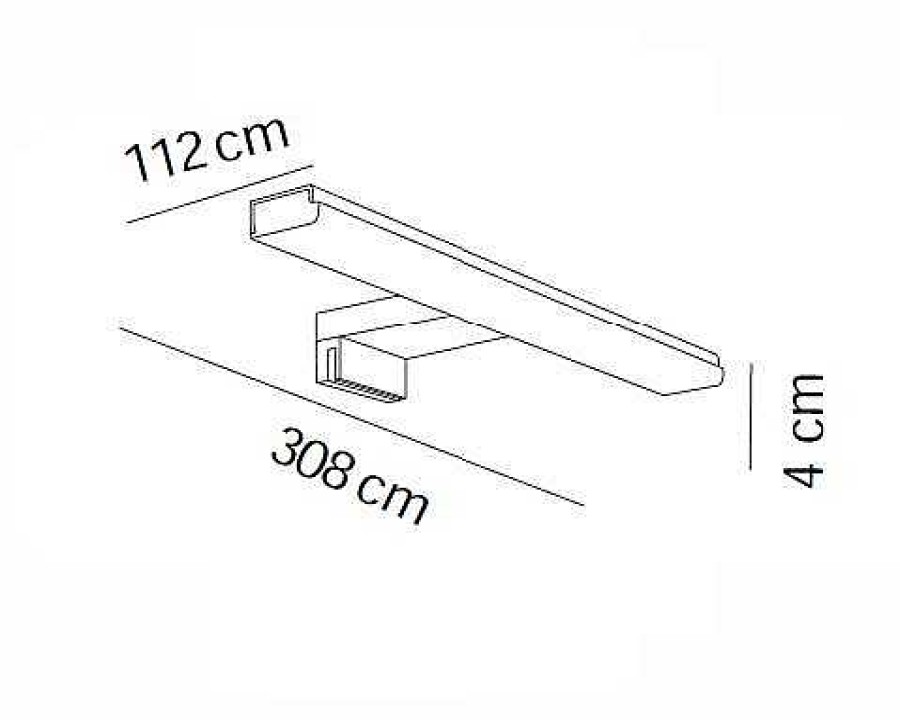 Iluminaci N Manillons Torrent | Aplique Led 308 Mm Rect. Cromo Modelo Apliques 7659002 Manillons Torrent