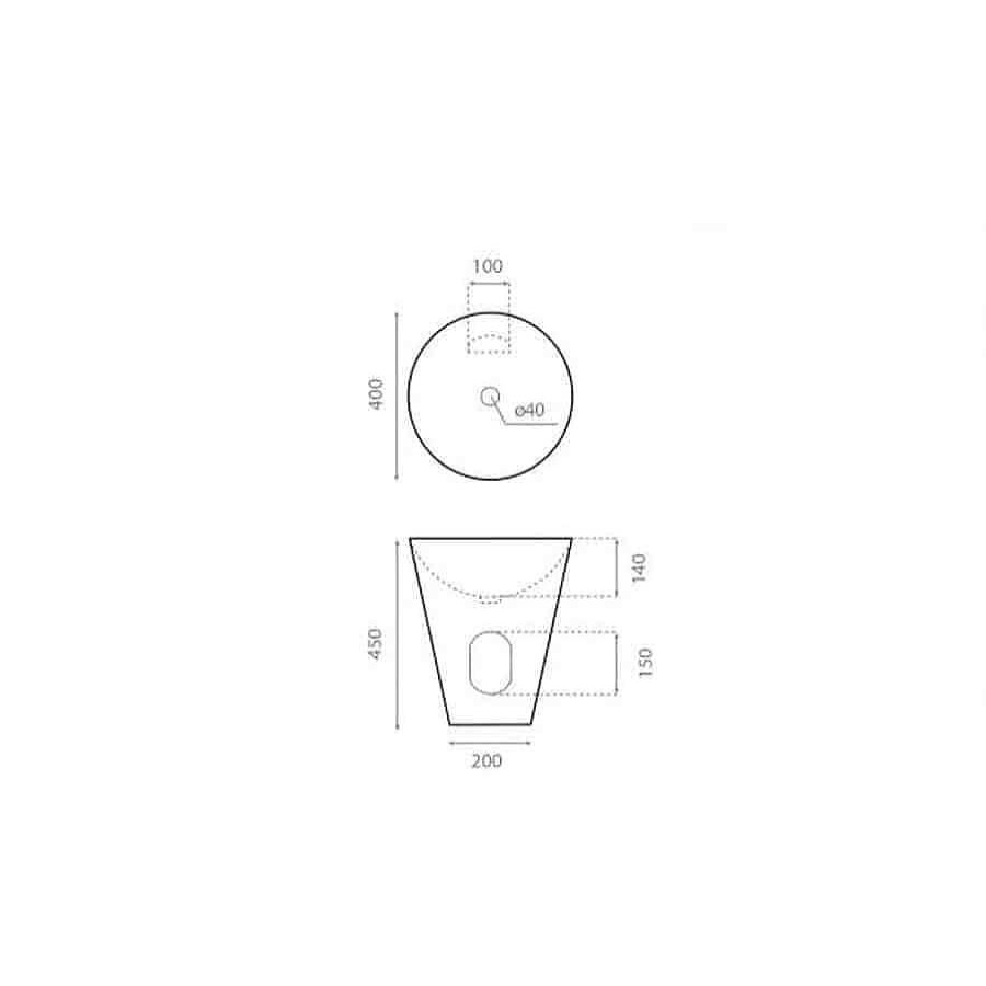 Lavabos Bathco | Lavabo Sobre Encimera O Sobre Soporte Pedraza Bathco