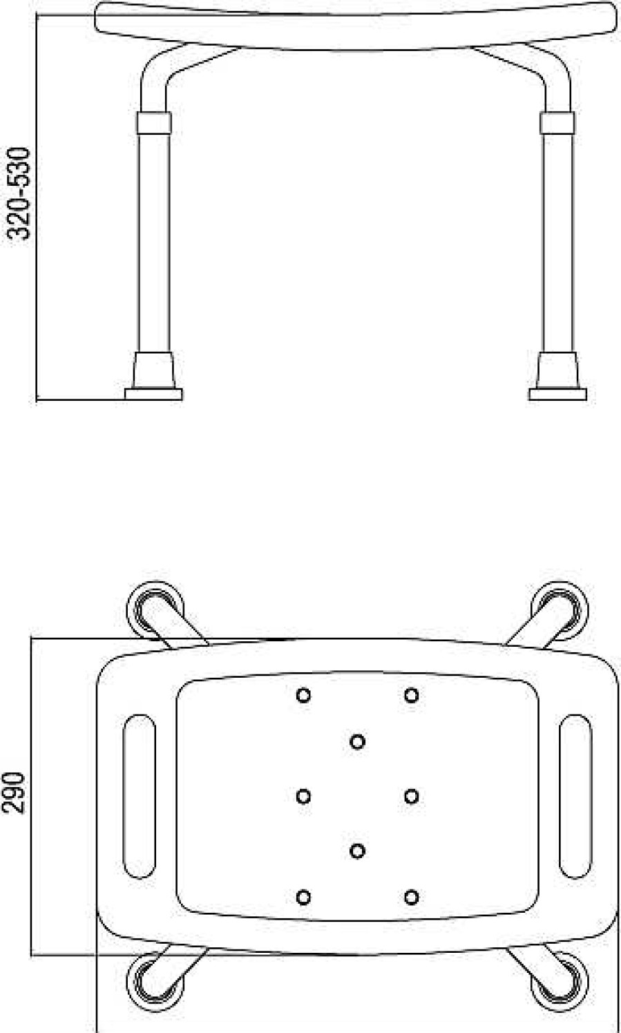 Accesibilidad Aquagrif AQG | Taburete Para El Ba O, Blanco 33Tab03 Aqg