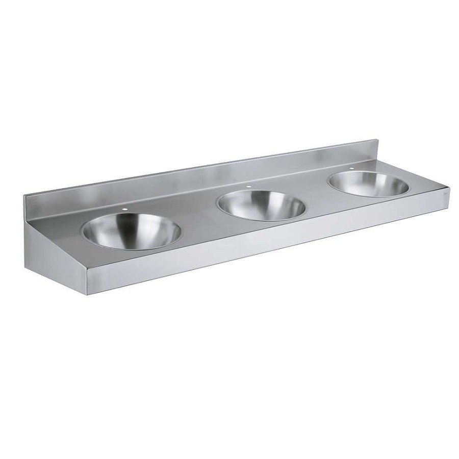 Sanitarios Acero Inox PrestoEquip | Lavabo M Ltiple Prestosan Inox 3 Senos Mate Prestoequip 88865