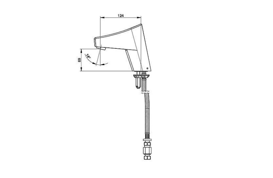 Grifer A De Ba O Presto Iberica | Grifo Temporizado Lavabo Un Agua Touch Accionamiento Mediante Sensor T Ctil. Presto New Touch L 56633 Presto Iberica