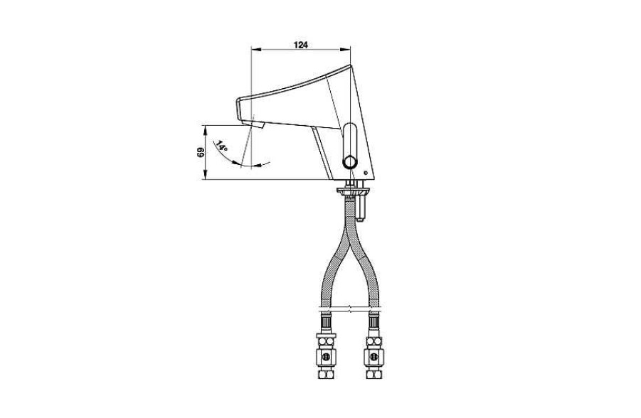 Grifer A De Ba O Presto Iberica | Grifo Temporizado Lavabo Mezclador Touch Accionamiento Mediante Sensor T Ctil. Presto New Touch Lm 56607 Presto Iberica