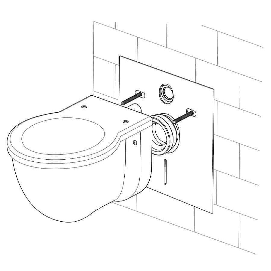 Inodoros Drena | Panel Antivibratorio Para Wc Suspendido Drena